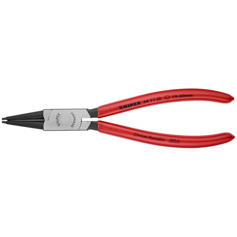 Knipex 44 11 J2 KN | Circlip Pliers, Internal, Straight, 3/4-2 23/64 Bore Dia.
