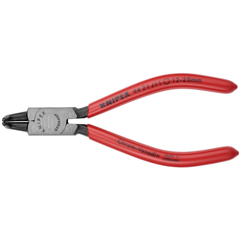 Knipex 44 21 J11 KN | Circlip Pliers, Internal, 90 degree Angled, Forged Tip, 15/32-1 Bore Dia.