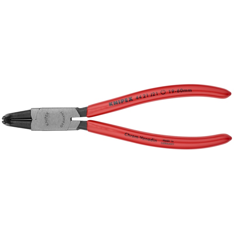 Knipex 44 21 J21 KN | Circlip Pliers, Internal, 90 degree Angled, Forged Tip, 3/4-2 3/64 Bore Dia.
