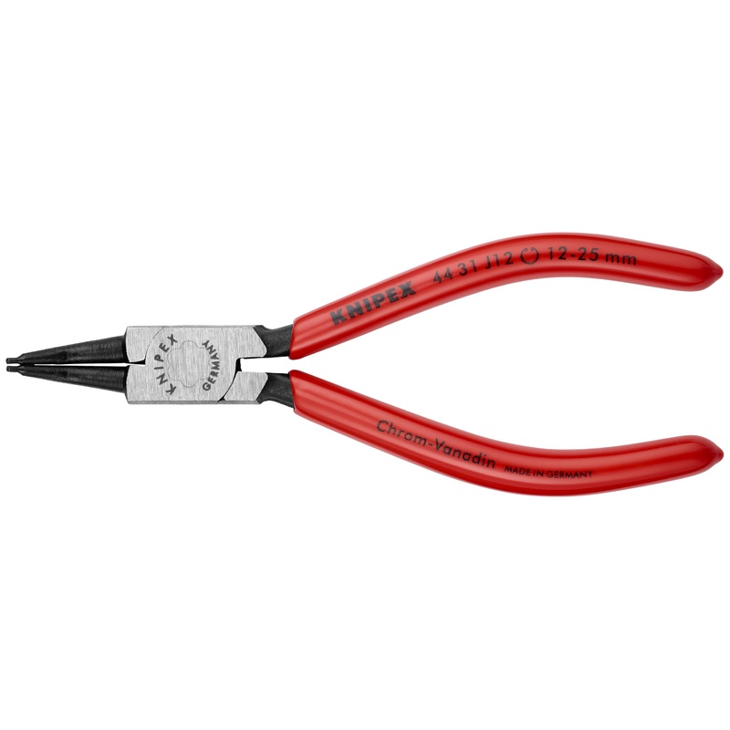 Knipex 44 31 J12 KN | Circlip Pliers, Internal, 45 degree Angled, Forged Tip, 15/32-1 Bore Dia.