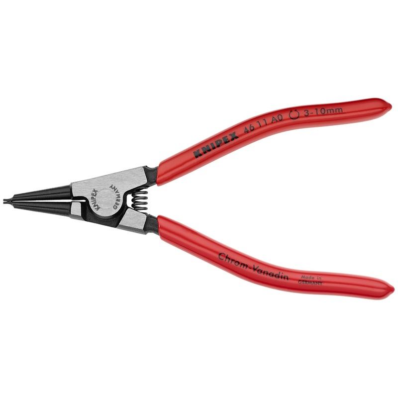 Knipex 46 11 A0 SBA KN | Circlip Pliers, External, Straight, 1/8-25/64 Shaft Dia.