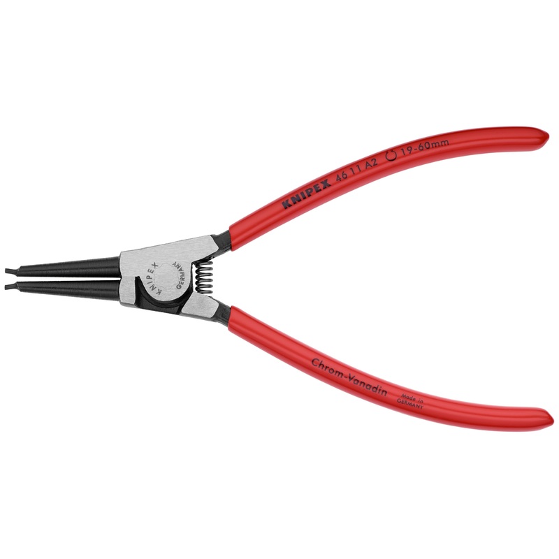 Knipex 46 11 A2 SBA KN | Circlip Pliers, External, Straight, 3/4-2 23/64 Shaft Dia.