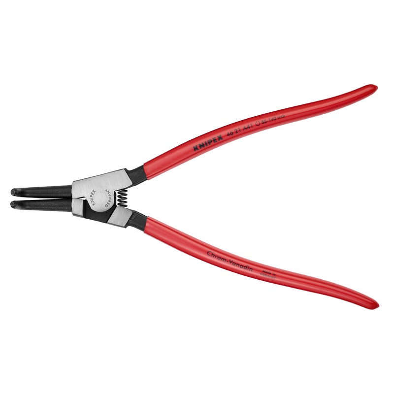 Knipex 46 11 A4 KN | Circlip Pliers, External, Straight, 3 11/32-5 1/2 Shaft Dia.
