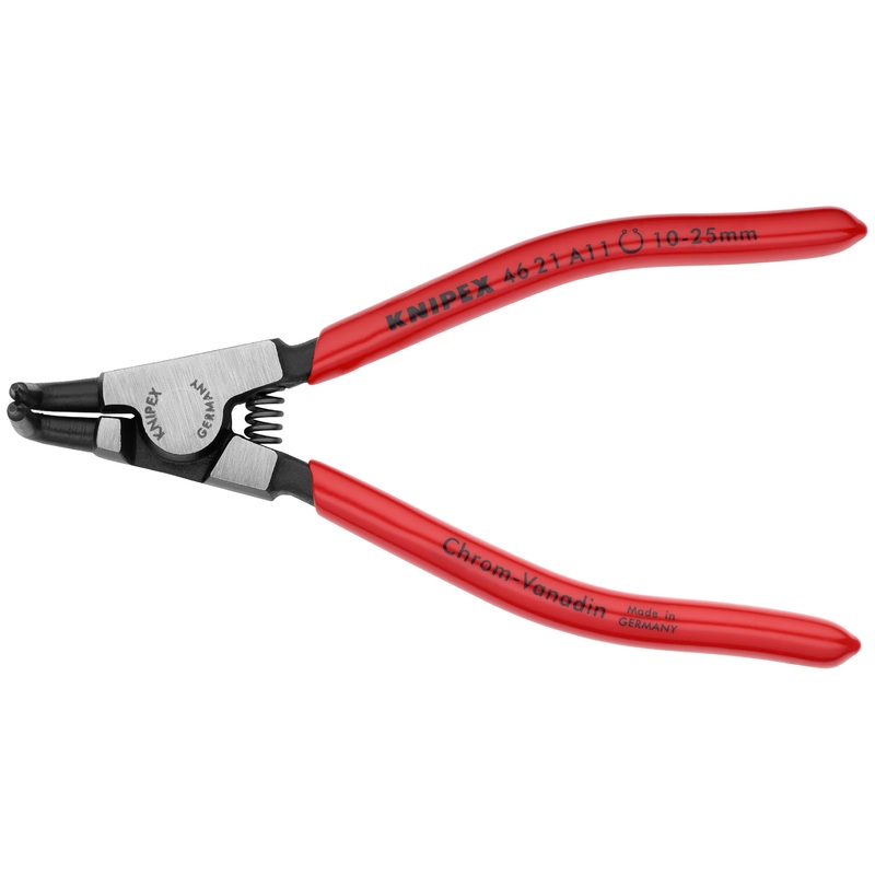 Knipex 46 21 A11 SBA KN | Circlip Pliers, External, 90 degree Angled, Forged Tip, 25/64-1 Shaft Dia.