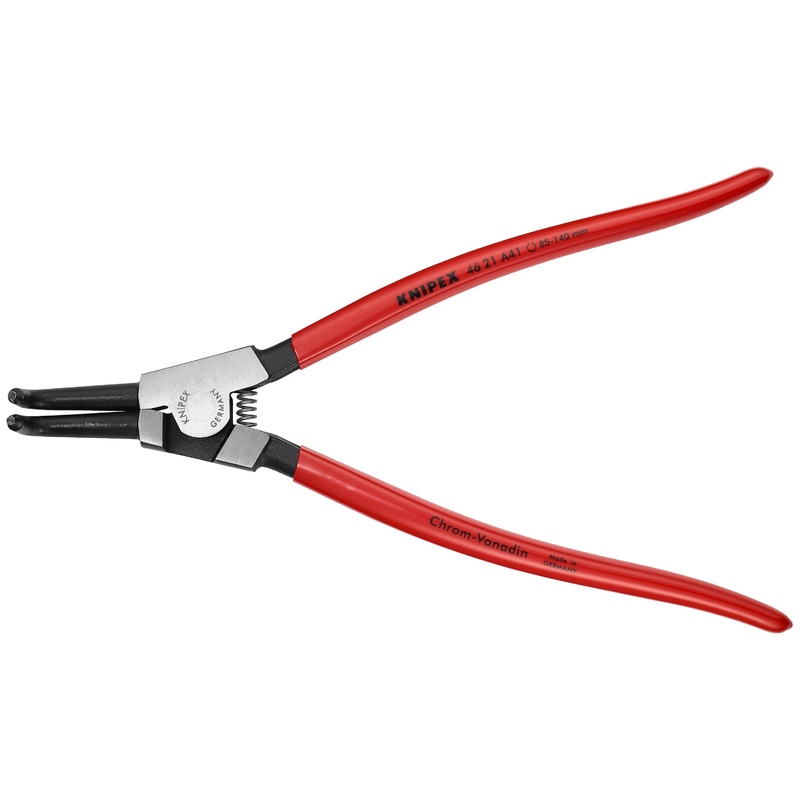 Knipex 46 21 A41 KN | Circlip Pliers, External, 90 degree Angled, Forged Tip, 3 11/32-5 1/2 Shaft Dia.