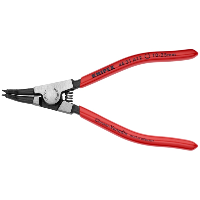 Knipex 46 31 A12 KN | Circlip Pliers, External, 90 degree Angled, Forged Tip, 25/64-1 Shaft Dia.