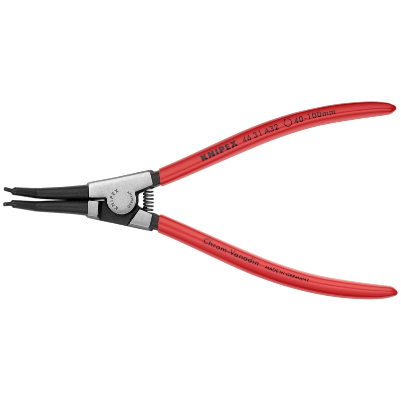 Knipex 46 31 A32 KN | Circlip Pliers, External, 90 degree Angled, Forged Tip, 1 37/64-3 15/16 Shaft Dia.