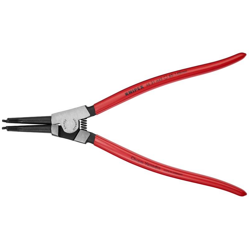 Knipex 46 31 A42 KN | Circlip Pliers, External, 90 degree Angled, Forged Tip, 3 11/32-5 1/2 Shaft Dia.