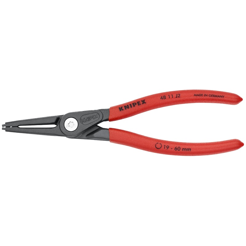 Knipex 48 11 J2 SBA KN | Precision Circlip Pliers, Internal, Straight, 3/4-2 23/64 Bore Dia.