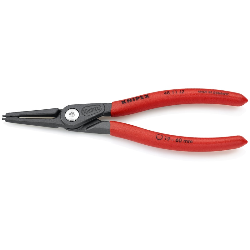 Knipex 48 11 J4 KN | Precision Circlip Pliers, Internal, Straight, 3 11/32-5 1/2 Bore Dia.