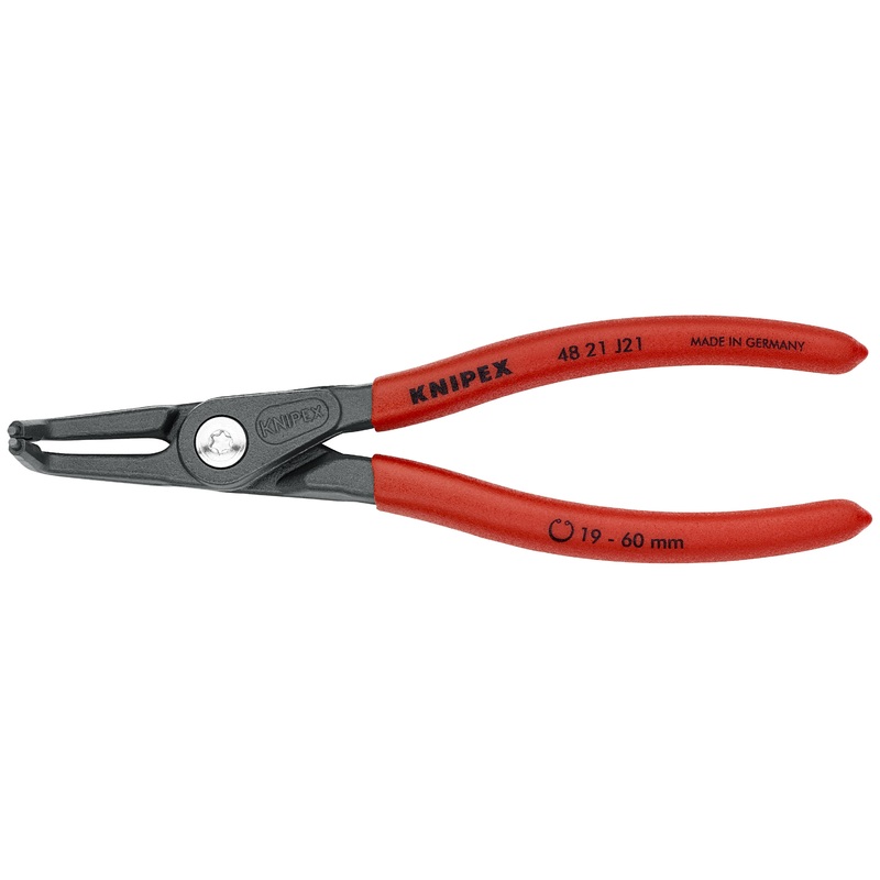 Knipex 48 21 J21 KN | Precision Circlip Pliers, Internal, 90 degree Angled, 3/4-2 3/64 Bore Dia.
