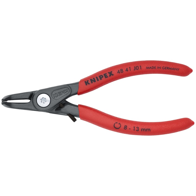 Knipex 48 41 J01 KN | Precision Circlip Pliers, Limiter, Internal, 90 degree Angled, 5/16-1/2 Bore Dia.