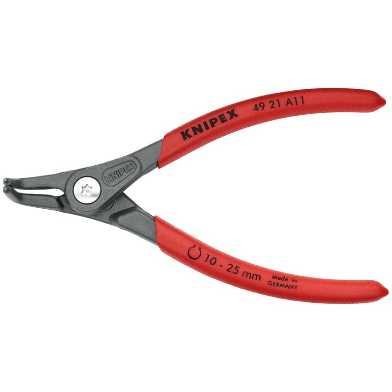 Knipex 49 21 A11 SBA KN | Precision Circlip Pliers, External, 90 degree Angled, 25/64-1 Shaft Dia.