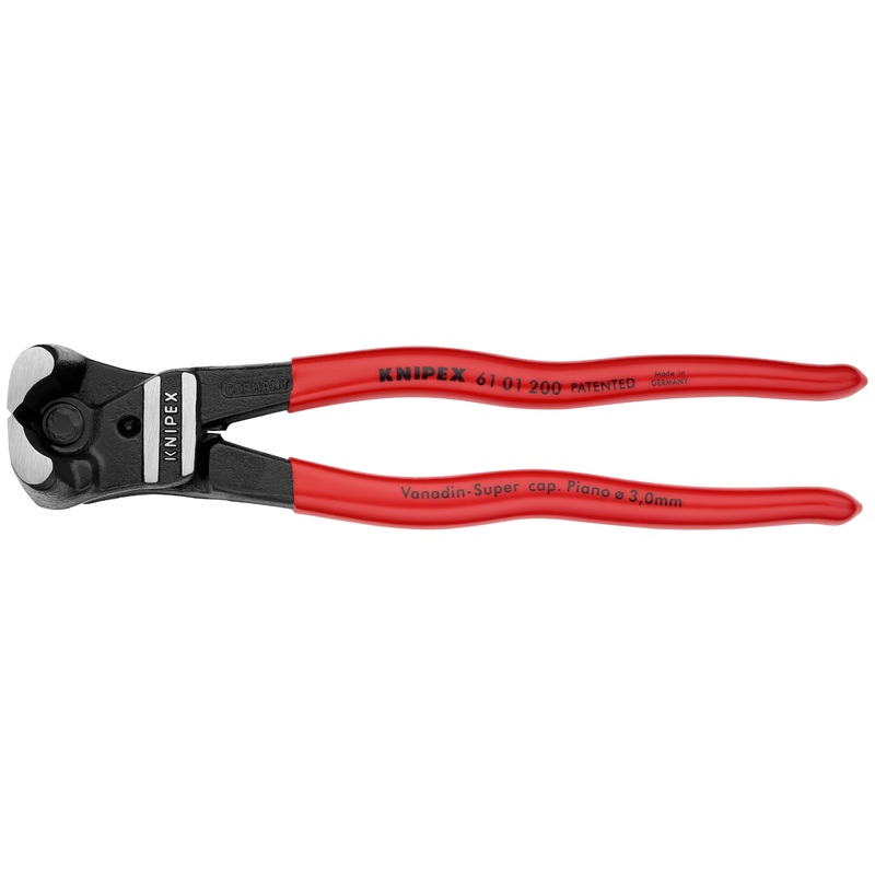 Knipex 61 01 200 KN | High Leverage Bolt End Cutting Nippers