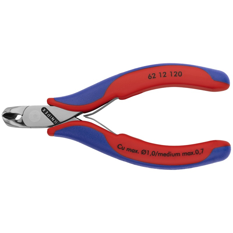Knipex 62 12 120 KN | Electronics Oblique Cutting Nippers, Multi-Component