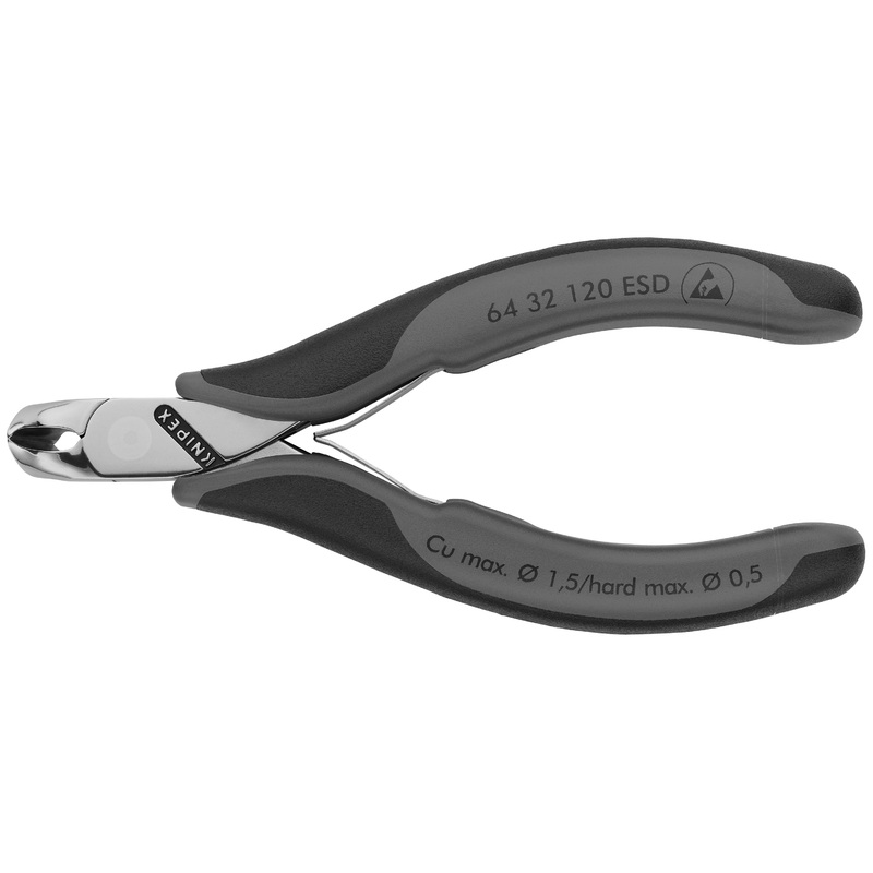 Knipex 64 32 120 ESD KN | Electronics End Cutting Nippers, ESD