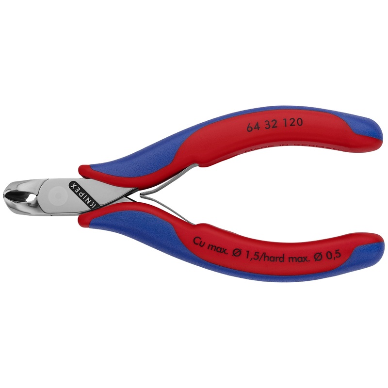 Knipex 64 32 120 KN | Electronics End Cutting Nippers, Multi-Component