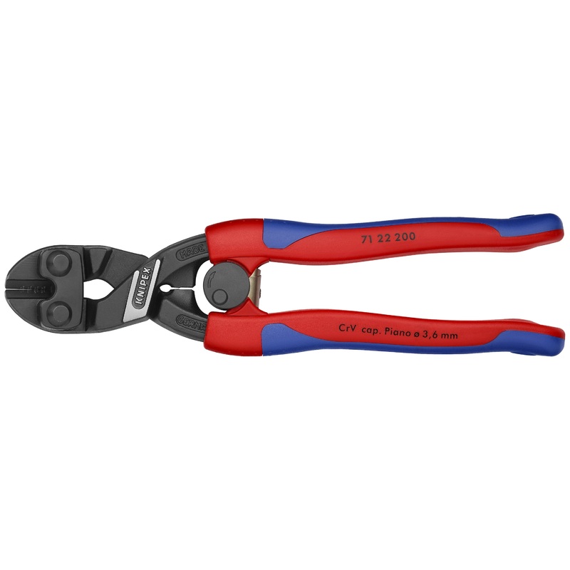 Knipex 71 22 200 KN | CoBolt Compact Bolt Cutter Multi-Component, 20 degree Angled