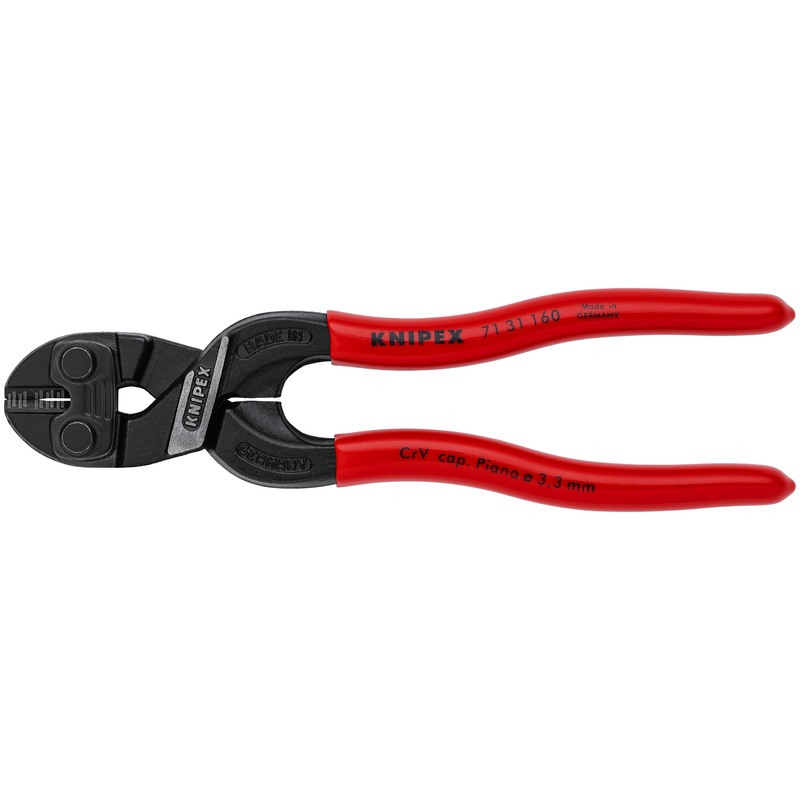 Knipex 71 31 160 KN | CoBolt S, Compact Bolt Cutter w/ Notched Blade