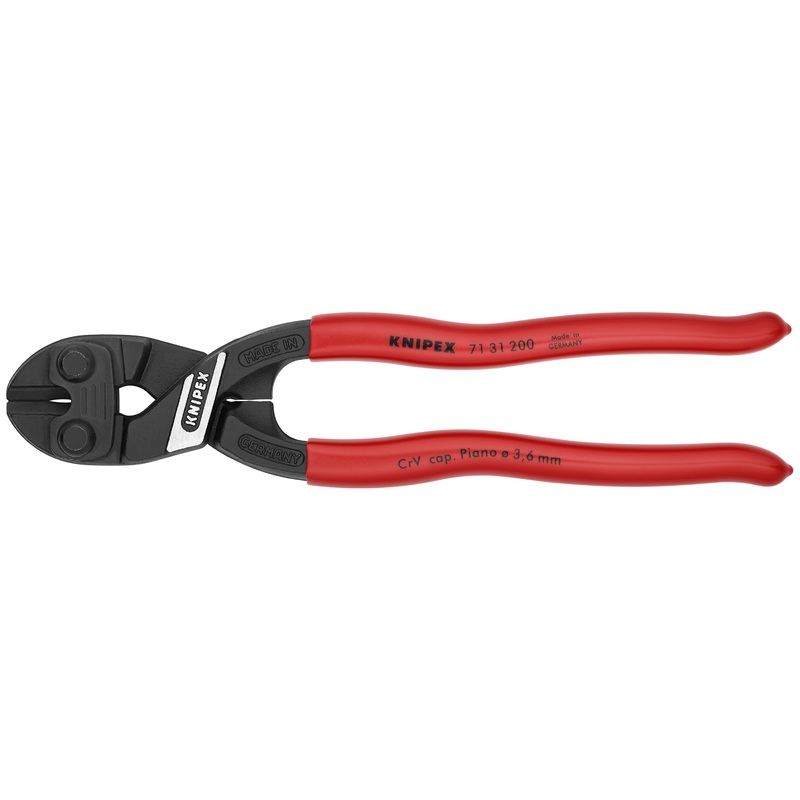 Knipex 71 31 200 R KN | CoBolt Fencing Compact Bolt Cutter w/ Notched Blade