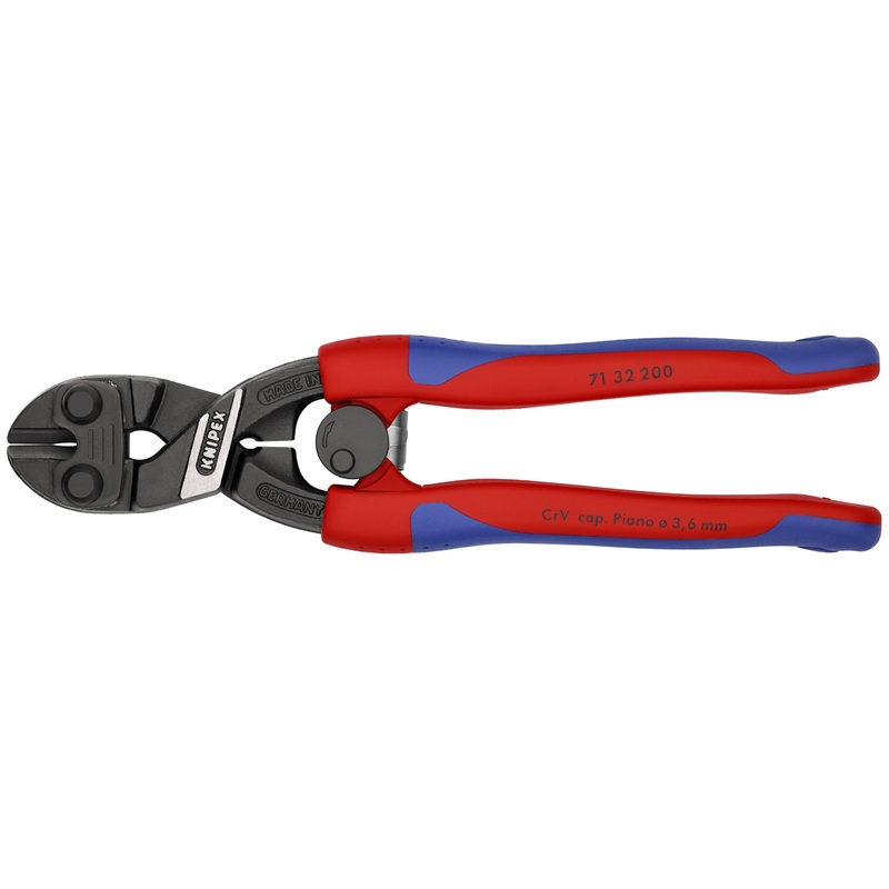 Knipex 71 32 200 KN | CoBolt Compact Bolt Cutter w/ Notched Blade, Spring, Multi-Component