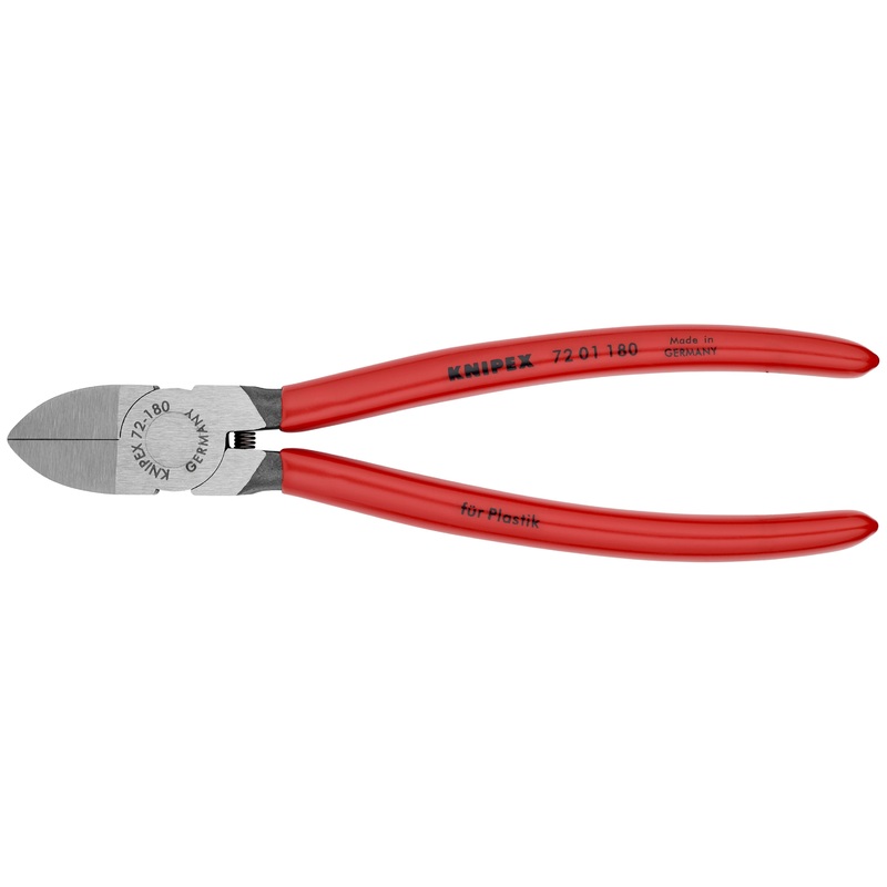 Knipex 72 01 180 KN | Diagonal Flush Cutter for Plastics