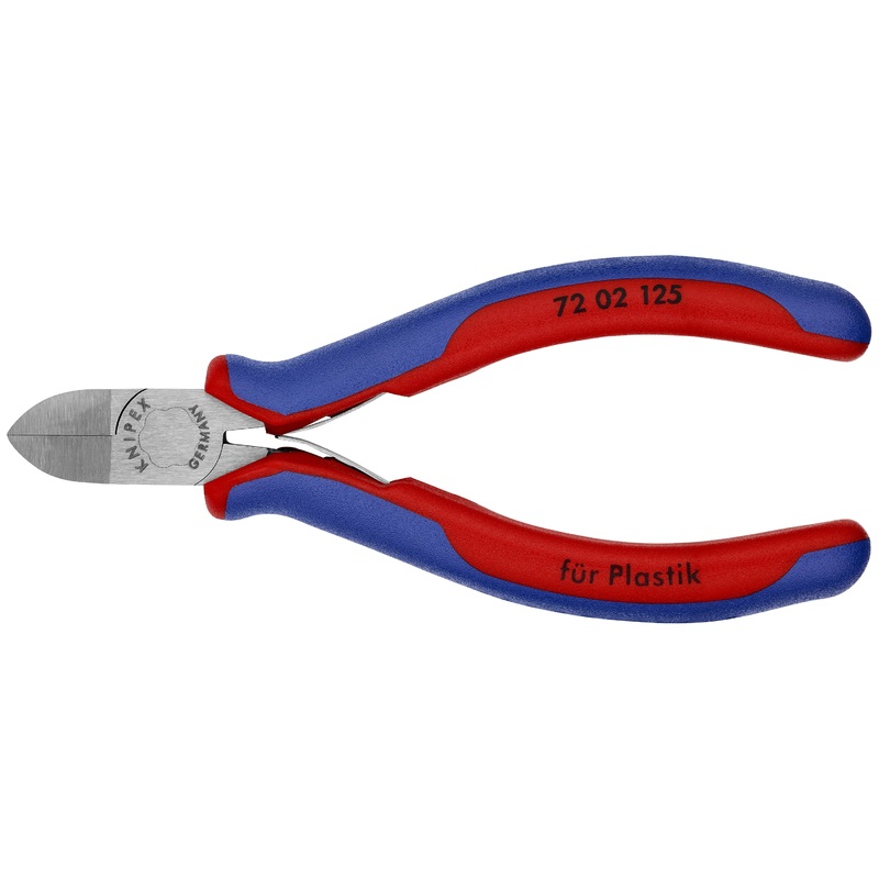 Knipex 72 02 125 KN | Diagonal Flush Cutter for Plastics, Multi-Component
