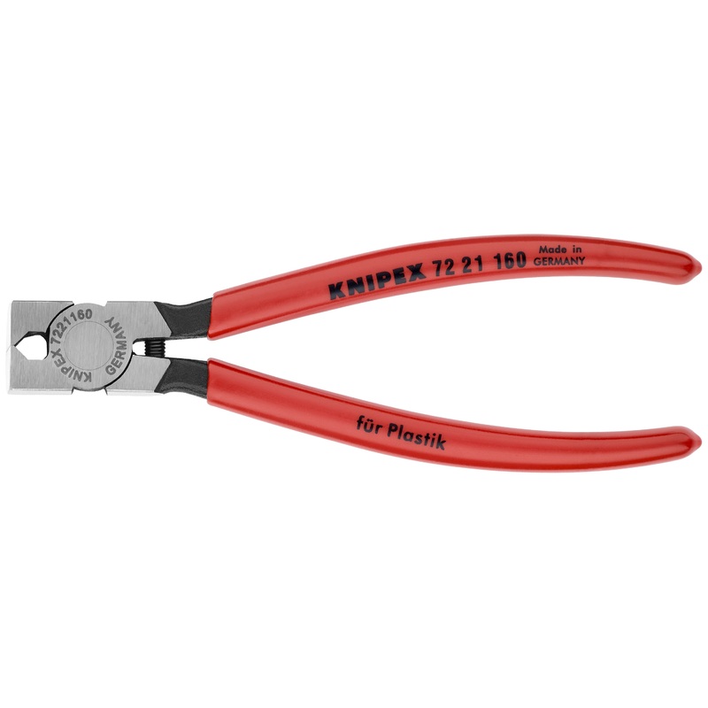 Knipex 72 21 160 KN | Diagonal Flush Cutter for Plastics, 85 degree Angle