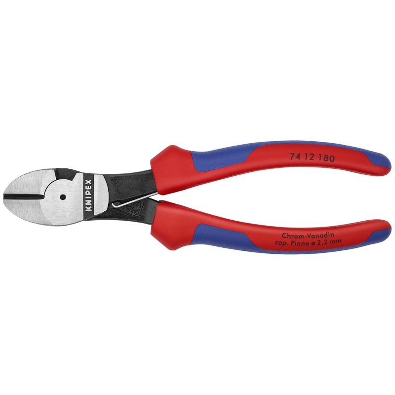 Knipex 74 12 180 KN | High Leverage Diagonal Cutters, Multi-Component