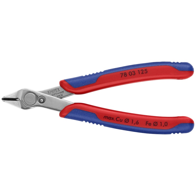 Knipex 78 03 125 KN | Electronics Super Knips, INOX Steel, Multi-Component