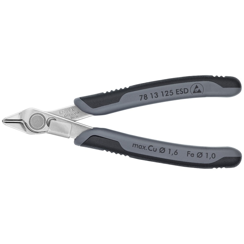 Knipex 78 13 125 ESD KN | Electronics Super-Knips, INOX Steel, ESD
