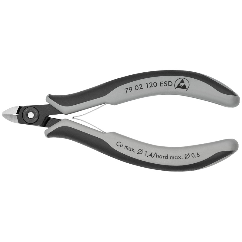 Knipex 79 02 120 ESD KN | Precision Electronics Diagonal Cutters, ESD