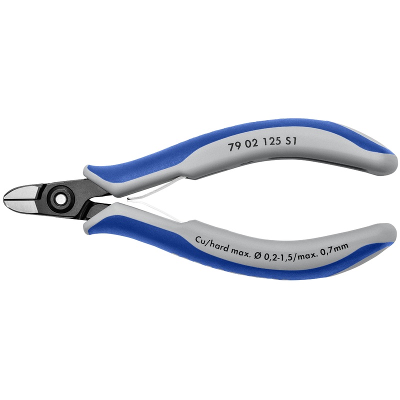 Knipex 79 02 125 S1 KN | Aviation Round Nose Diagonal Cutters, Multi-Component