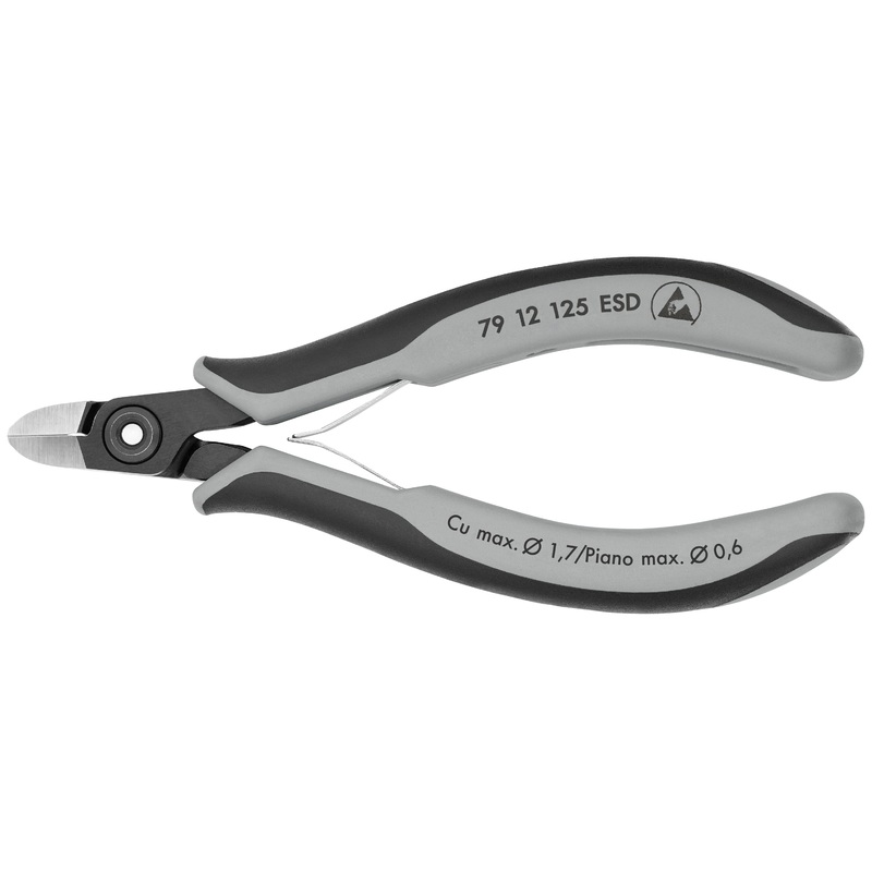 Knipex 79 12 125 ESD KN | Precision Electronics Diagonal Cutters, ESD