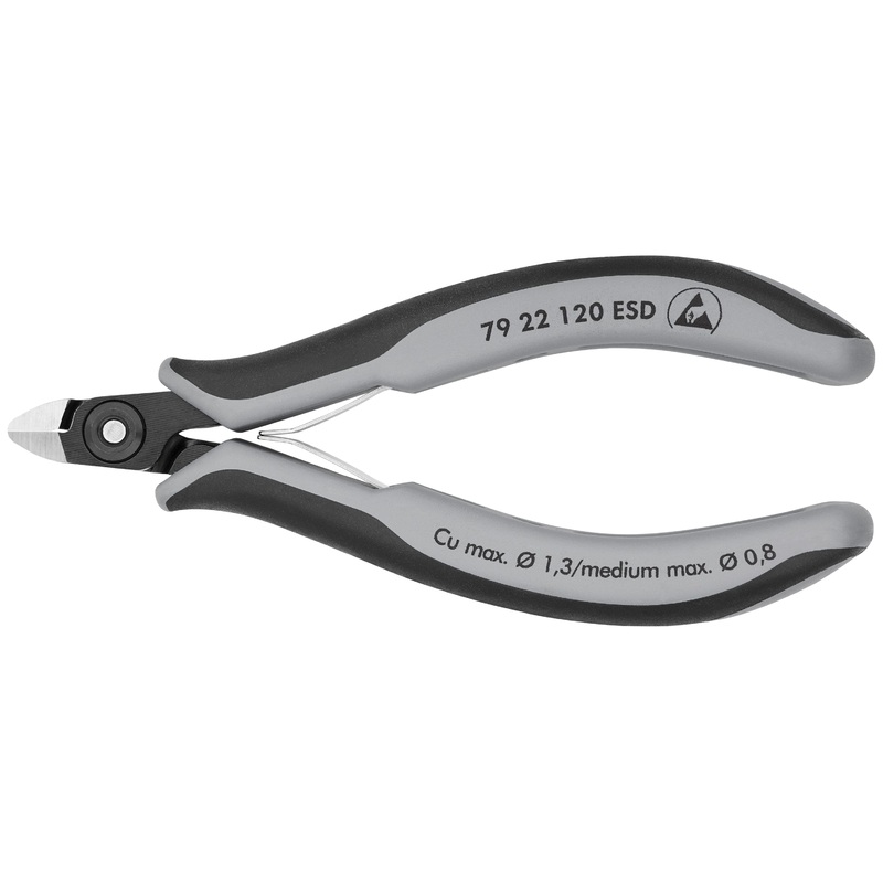 Knipex 79 22 120 ESD KN | Precision Electronics Diagonal Cutters, ESD