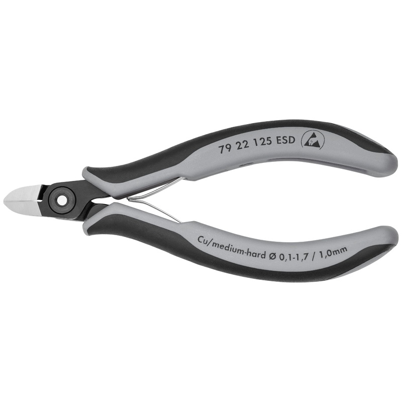 Knipex 79 22 125 ESD KN | Precision Electronics Diagonal Cutters, ESD