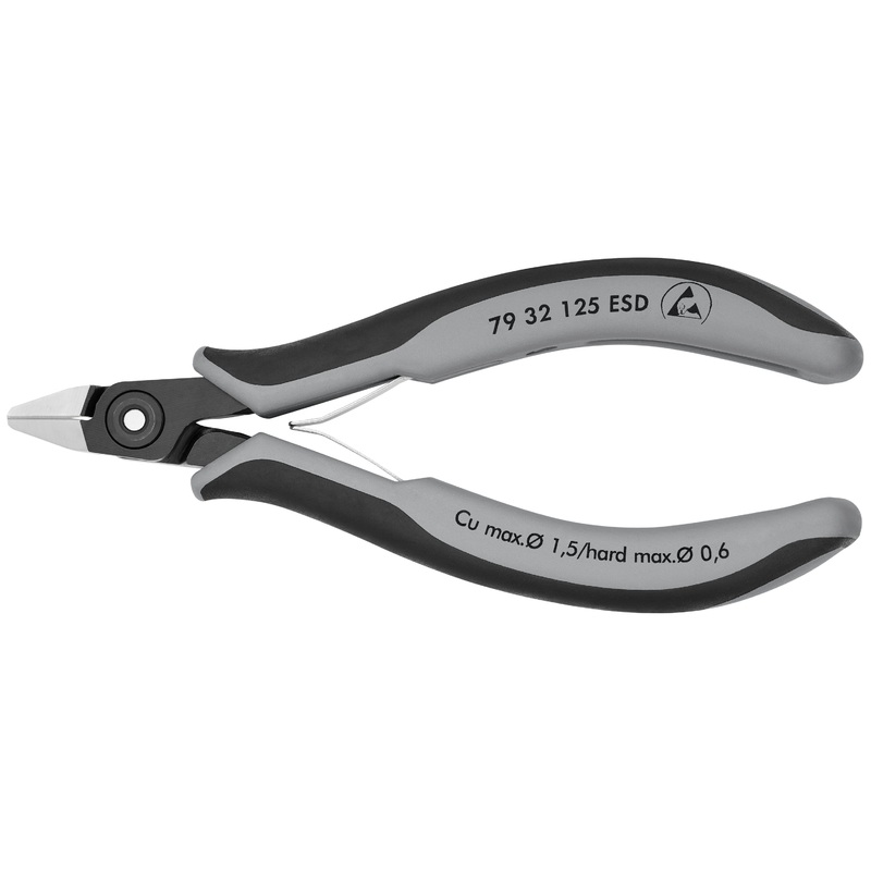 Knipex 79 32 125 ESD KN | Precision Electronics Diagonal Cutters, ESD
