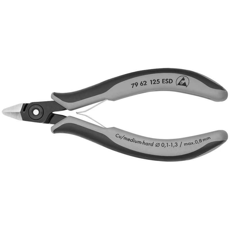 Knipex 79 62 125 ESD KN | Precision Electronics Diagonal Cutters, ESD