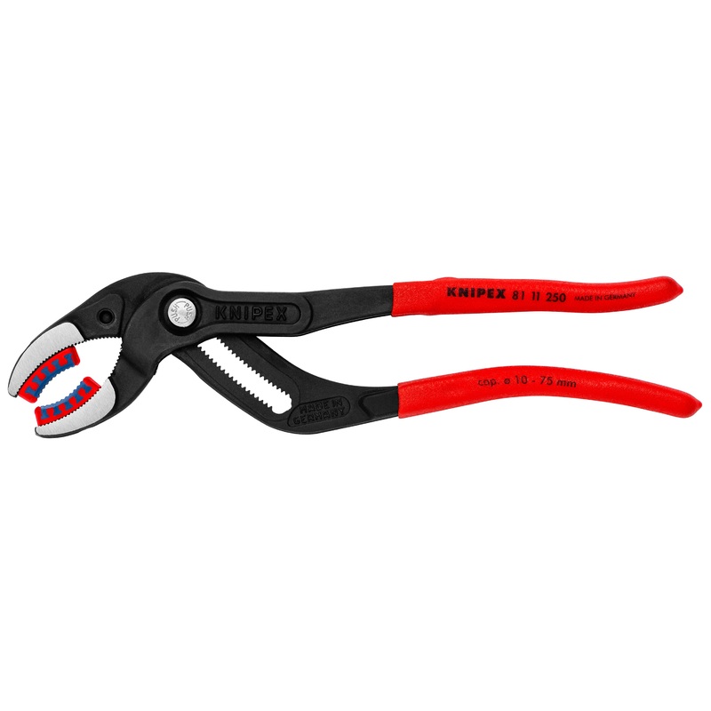 Knipex 81 11 250 KN | Pipe Gripping Pliers w/ Replaceable Plastic Jaws