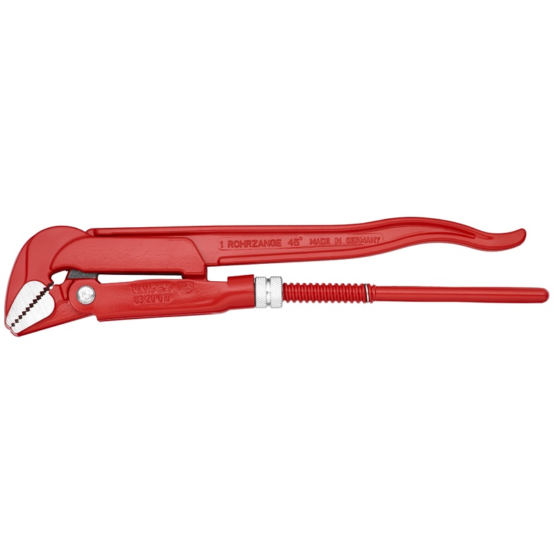 Knipex 83 20 010 KN | Swedish Pattern Pipe Wrench, 45 degree Angled