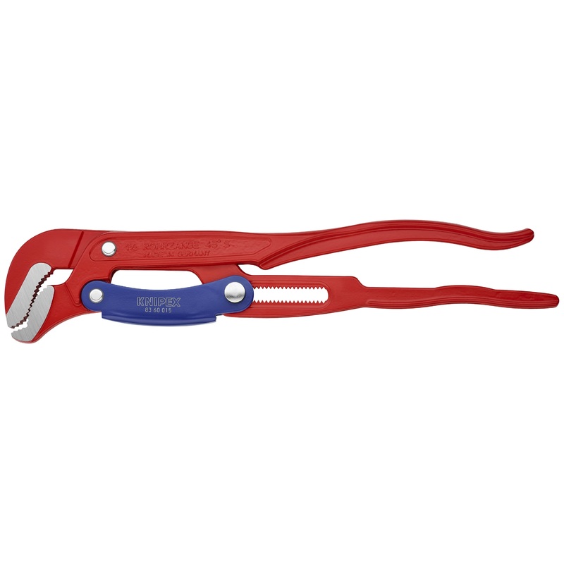 Knipex 83 60 015 KN | Swedish Pattern Pipe Wrench, S-Shape Fast Adjust