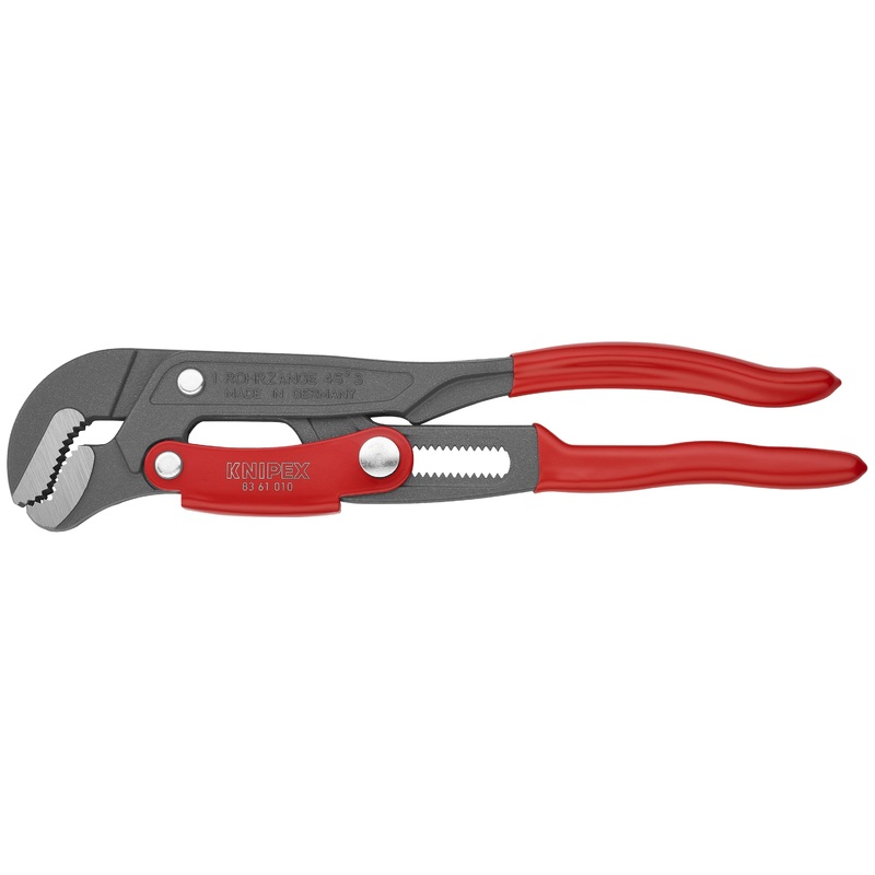 Knipex 83 61 010 KN | Swedish Pattern Pipe Wrench, S-Shape Fast Adjust, Plastic Handle