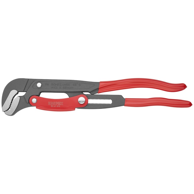Knipex 83 61 015 KN | Swedish Pattern Pipe Wrench, S-Shape Fast Adjust, Plastic Handle