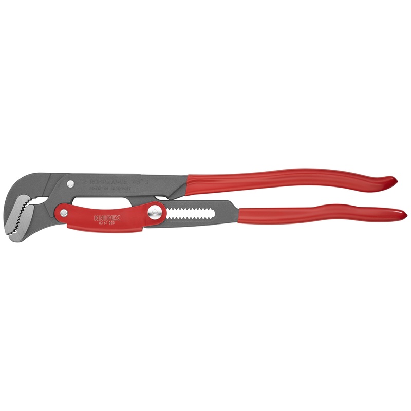 Knipex 83 61 020 KN | Swedish Pattern Pipe Wrench, S-Shape Fast Adjust, Plastic Handle