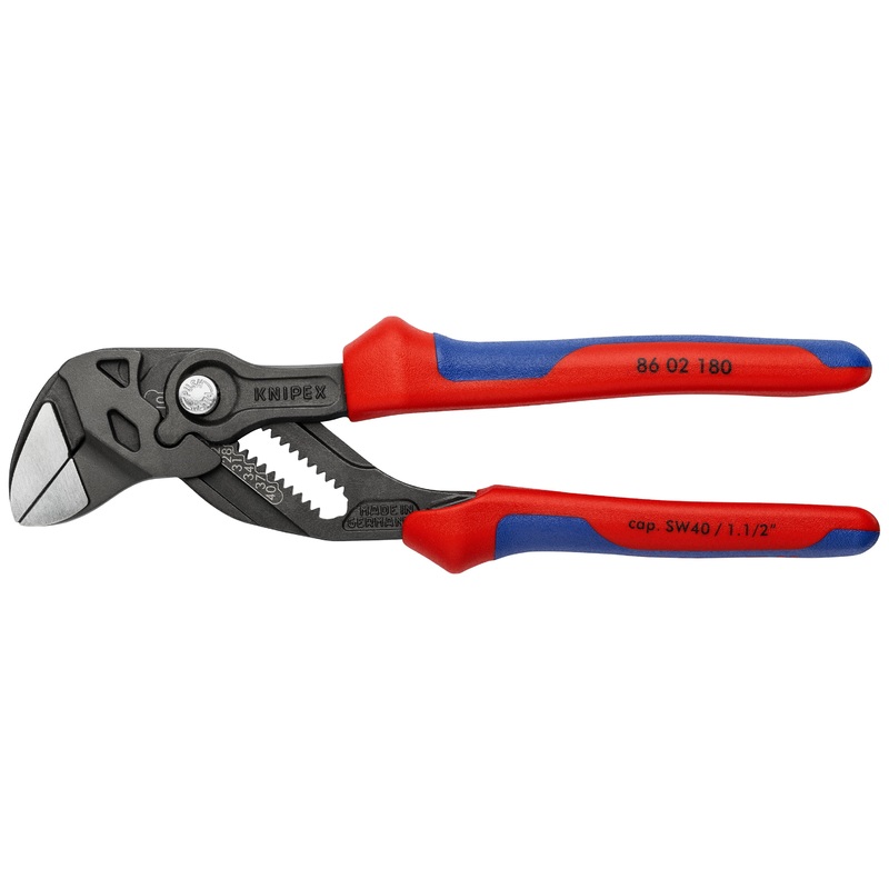Knipex 86 02 180 KN | Pliers Wrench, Black Finish, Multi-Component