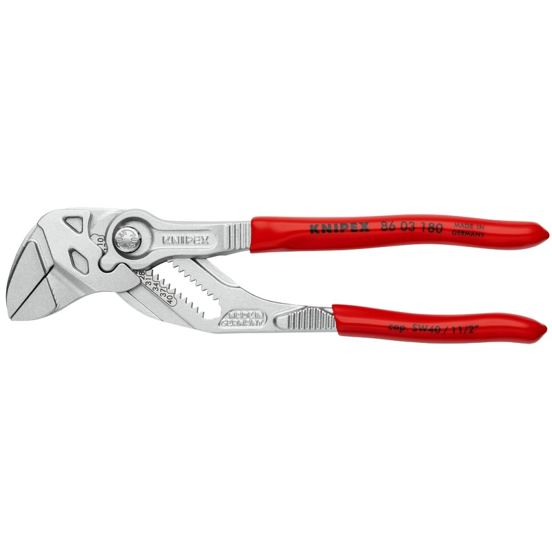 Knipex 86 03 180 SBA KN | Pliers Wrench, Chrome