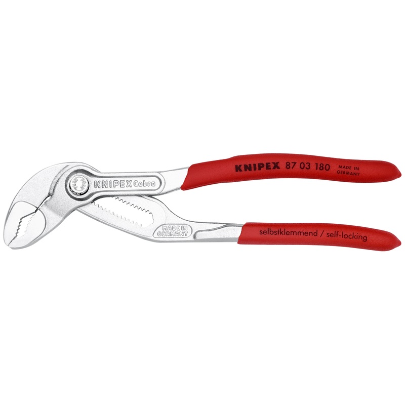 Knipex 87 03 180 KN | Cobra Water Pump Pliers, Chrome