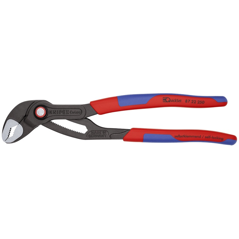 Knipex 87 22 250 KN | Cobra QuickSet Pump Pliers, Multi-Component
