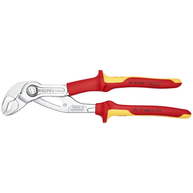 Knipex 87 26 250 KN | Cobra Pump Pliers, 1000V Insulated