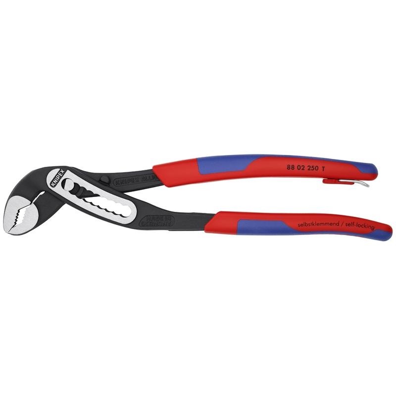 Knipex 88 02 250 T BKA KN | Alligator Water Pump Pliers, Multi-Component, Tethered Attachment